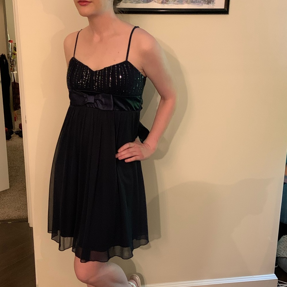 Navy blue homecoming dress